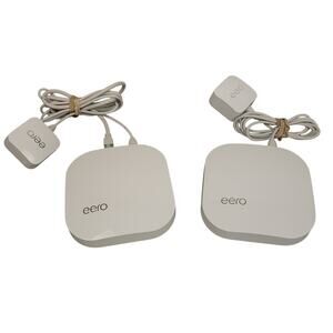 Eero Pro 2nd Gen Mesh Wifi Router Lot 2 B010001 w/ OEM Power Adapters Bundle